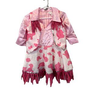 Girls Cowgirl Cutie Costume Kids Western Cow Girl Fancy Dress Cowboy 2T
